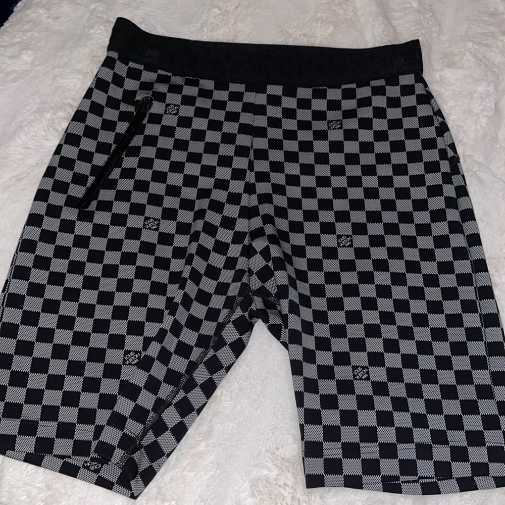 Damier cycling shorts